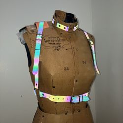 Reflective Harness & Choker Small Womens