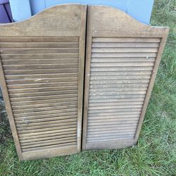 Old saloon doors