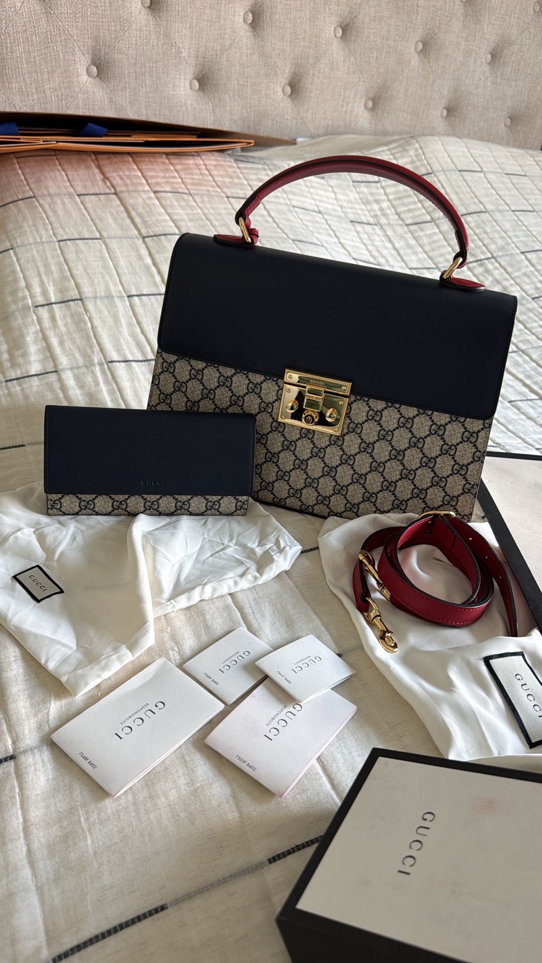 Gucci Padlock Shoulder bag And Wallet