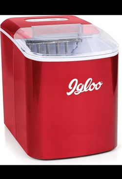 Igloo 26lb Automatic Electric Countertop Ice Maker 9cubes In 7 Minutes With Scoop And Basket