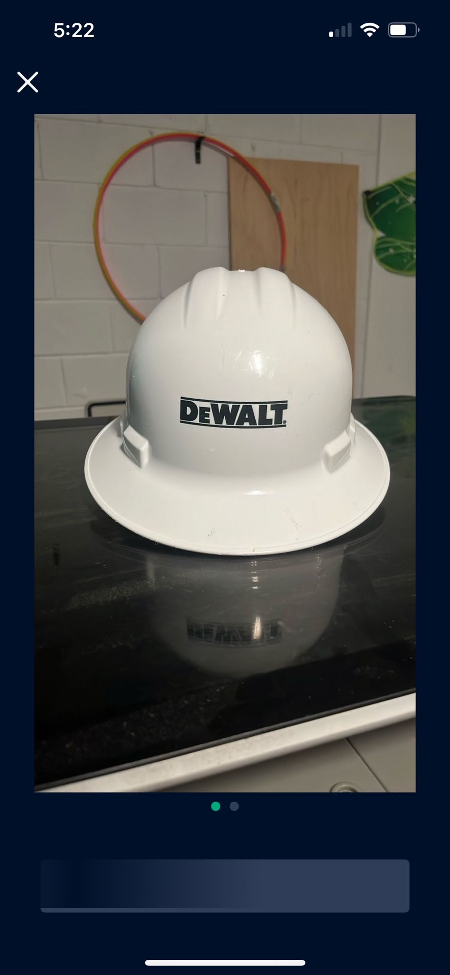 DEWALT DPG11FB Full Brim Hard Hat With Ratchett