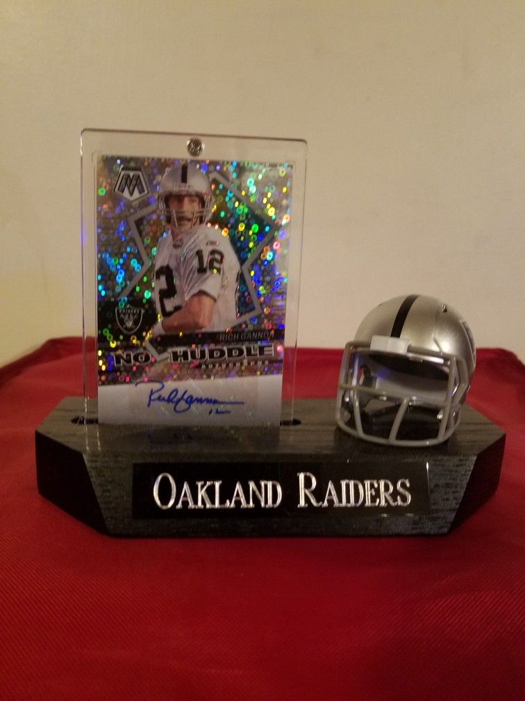 Oakland Raiders Rich Gannon Autographed Wood Plaque