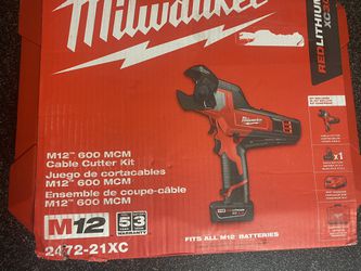 Milwaukee M12 600 Mcm Cable Cutter Kit 
