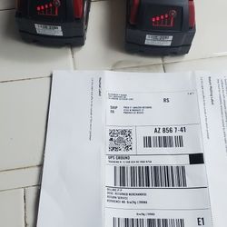 Milwaulkee M18 Batteries6.0hr Fully Capable & Charged$65