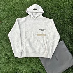 Essentials Fear of God Light Oatmeal Hoodie
