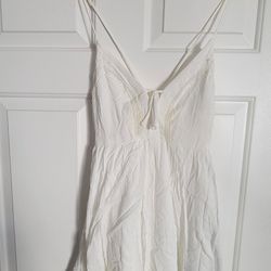 White A-line Summer Dress 