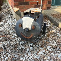 Air Compressor Pig Yard Art