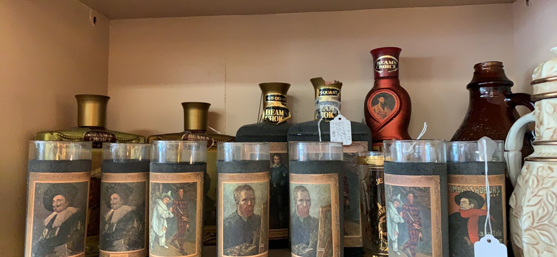 Antique liquor glasses