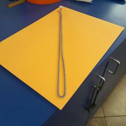 BIG CHAIN WHITE GOLD 10K  44.9 GRAMS  34 INCH  LONG
