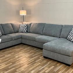 OM• $38 Initial • Brand New 3 Piece Sectional With Chaise 