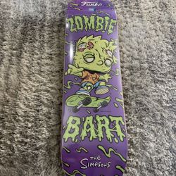Funko The Simpsons Zombie Bart Skateboard Comic Con Exclusive