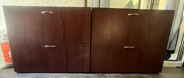 HON Lateral File Cabinets + Office Chair (Bundle)