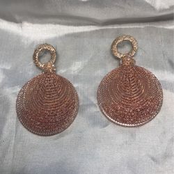 Bohemia Beads Resin Beads Drop Dangle Earrings . Silk Ribbon Elegant Statement Earrings