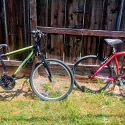 Schwinn And Roadmaster Mountain Bikes 