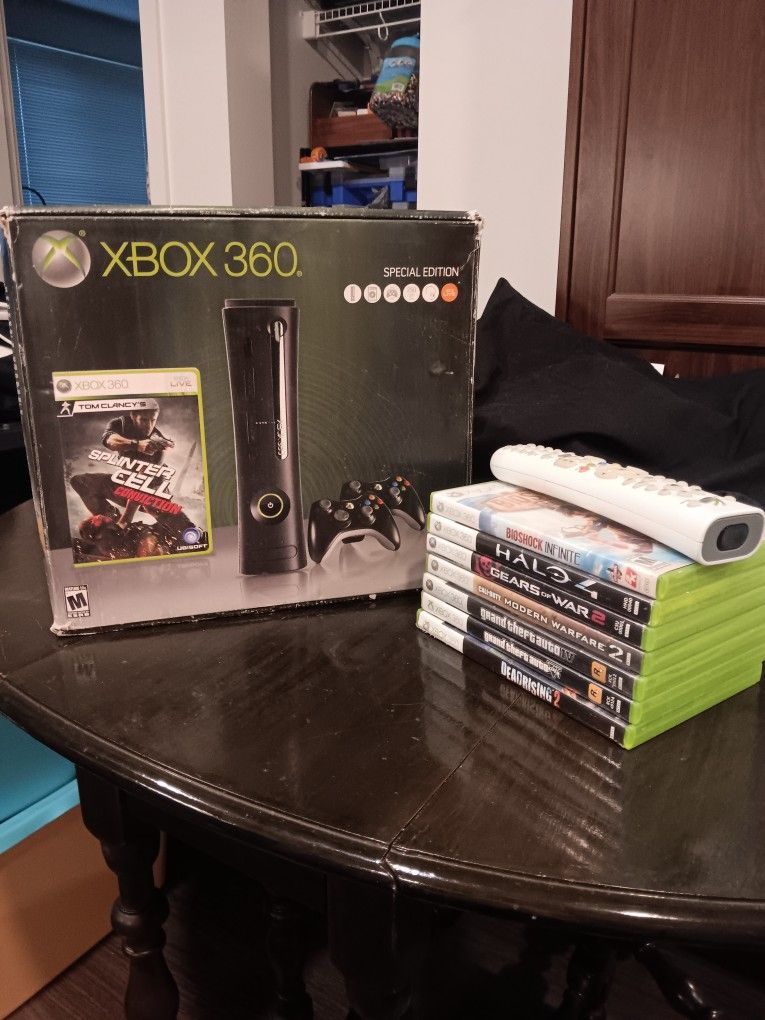 BRAND NEW 250GB XBOX 360 BLACK SPECIAL EDITION IN BOX BUNDLE