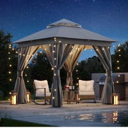 Gray Gazebo 8’ X 8’ 
