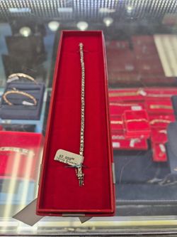 14k white gold tennis bracelet