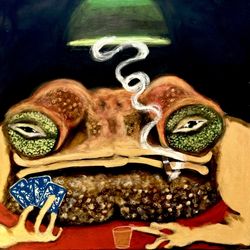 Gambling Toad Painting