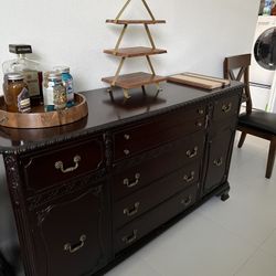 Antique Dining Room Buffet And China Cabinet