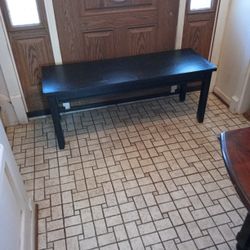 Black Cocktail Table/46 X 16 X 19 Inches 