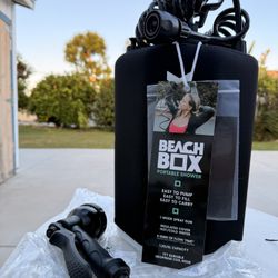 BeachBox Portable Camping Shower Tank 'Black’