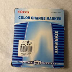 Star Mate Color Changing Markers Set Of 10