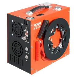 453^PCP Air Compressor, 4500PSI/30Mpa Portable PCP Airgun Compressor - Built-in Water and Fan Cooling System, Auto-Stop | DC12V/AC120V Paintball Tank 