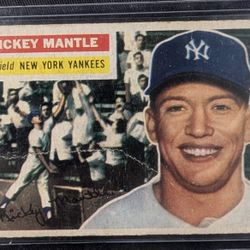 Topps Baseball Card Mickey Mantle 1956