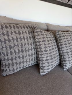 Set of 3 Large Decorative Throw Pillows