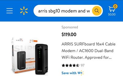 Like New Modern Router Combo