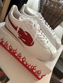 Authentic The Flame 4 Hunnid Leather Shoes Size 11