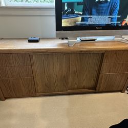 Office Furniture. 3 Credenzas. Solid White Oak