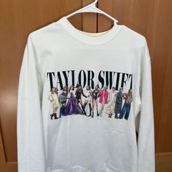 Taylor Swift White Crew Neck