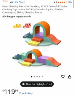 Climbing foam blocks