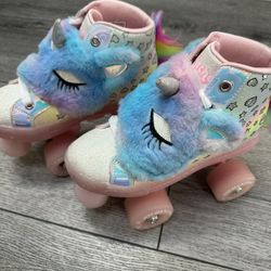 Skechers Twinkle Toes Shuffle 4 Wheeler - Unicorn Soaring roller skates