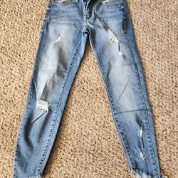 Womens kancan distressed jeans