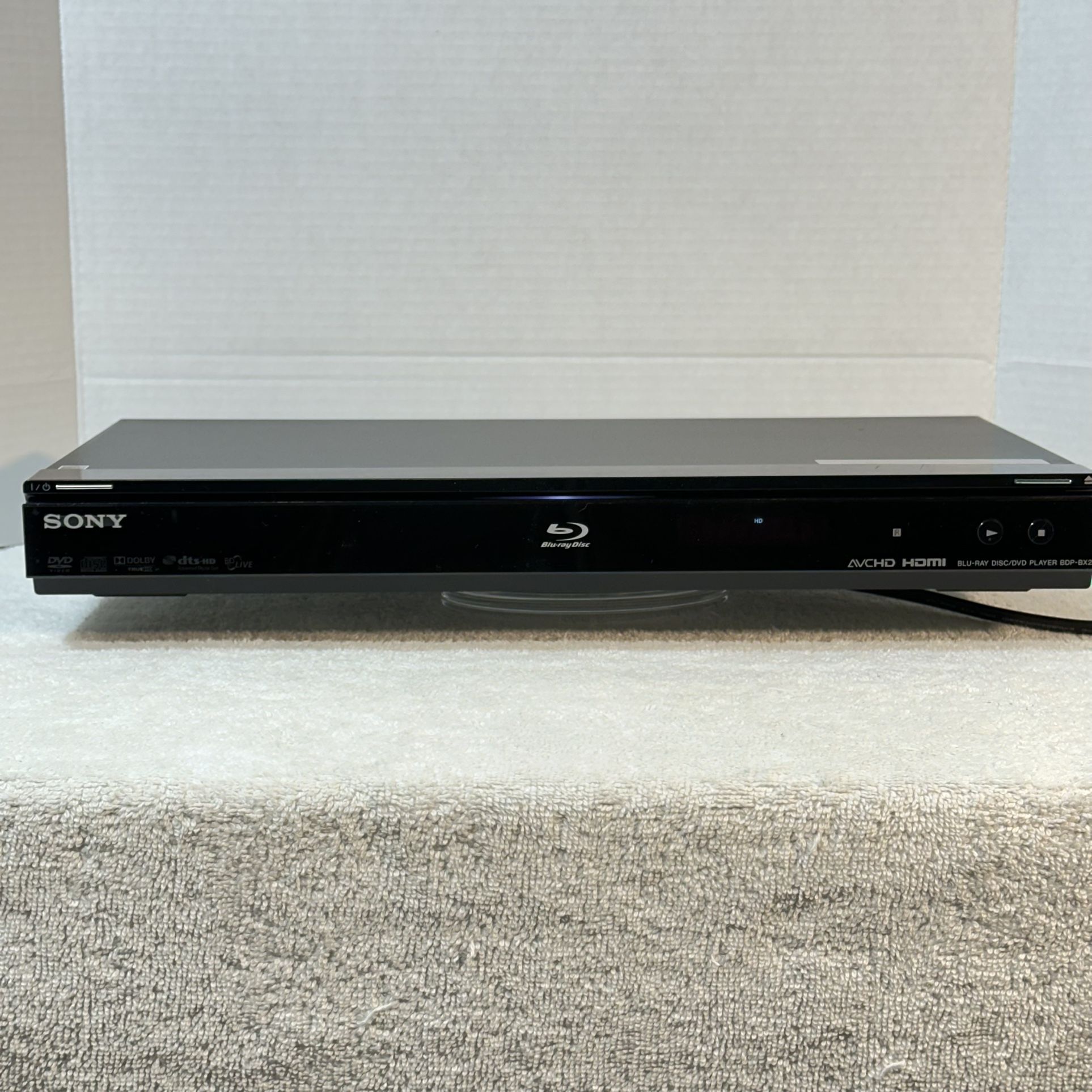 Sony Blu-ray Player with Sony Remote-TESTED & Cleaned-Plays Very Well-Plays Blu-ray’s CD’s & DVD’s-Demonstration Available
