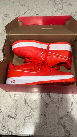 Nike Air Force ones  orange color way size 5.5
