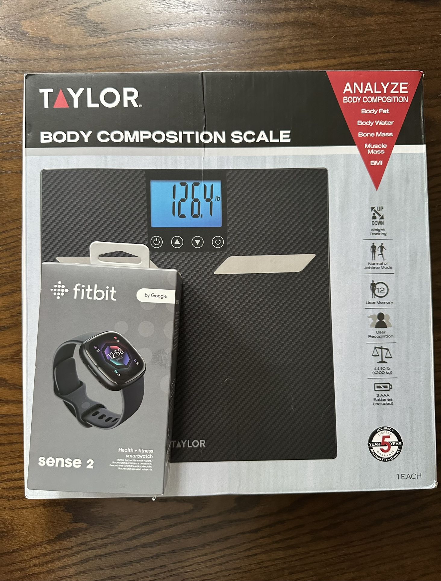 Brand New Taylor Body Composition Scale & Fitbit Sense 2