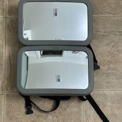 (2) Britax Baby Car Mirrors for Back Seat - XL Clear View - Easily Adjusts - Crash Tested - Shatterproof