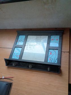 Picture hanger mirror shelf  key holder