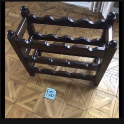 Wooden wine rack