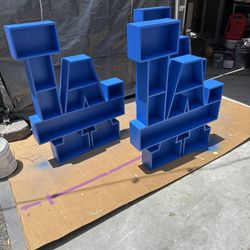 LA DODGERS Bobble Head Sign 