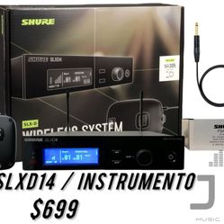 Shure SLXD14 Instrumento New