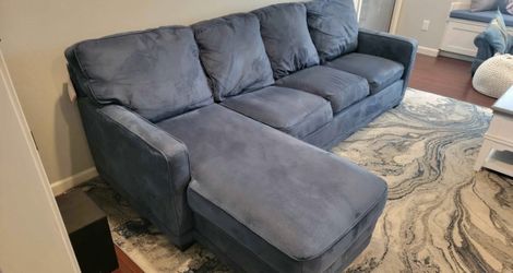 Blue La-Z-Boy Sectional Couch
