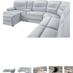 5 Seats / Dark Grey Reclining Section Left Side 