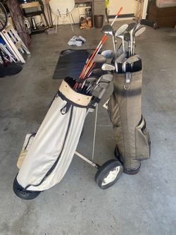 GOLF CLUBS Vintage & Modern - Balls - Bags - Tees Included