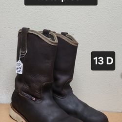 Thorogood Work Boot Size 13 D STEEL ROUND TOE 