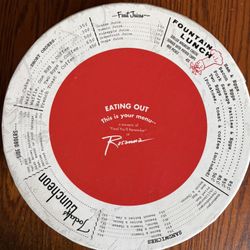 This Is Your Menu Luncheon Plates
