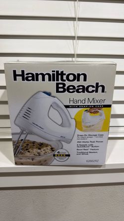 Hamilton Beach 6-Speed Hand Mixer with Bowl Rest — White
